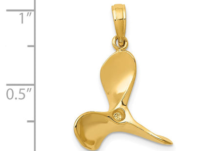 14K gold pendant, further view