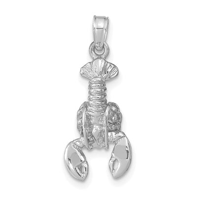 14K white gold pendant