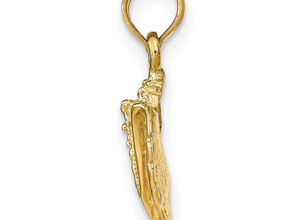 14K gold pendant, alternate view