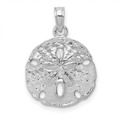 14K white gold pendant