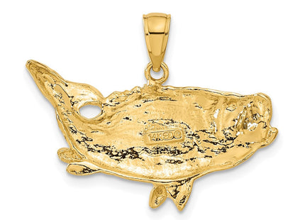 14K gold pendant, another view