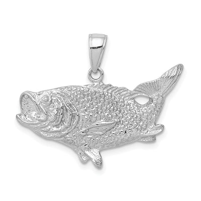 14K white gold pendant