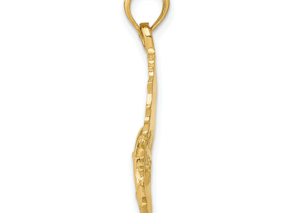 14k Polished Sailfish Pendant