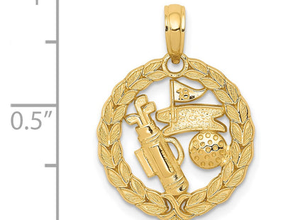 14k Yellow Gold Pendants Style C2622 - Classique Jewelry Inc.