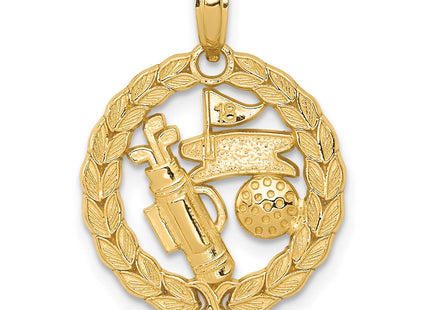 14k Yellow Gold Pendants Style C2622 - Classique Jewelry Inc.