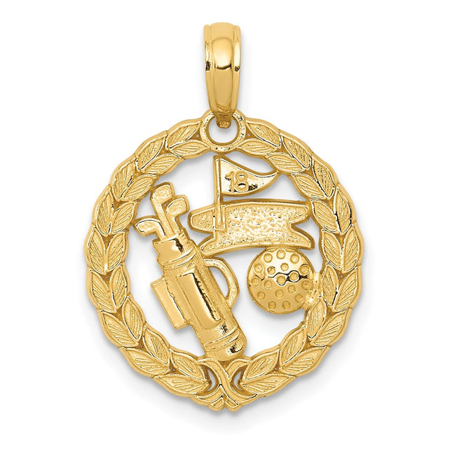 14k Yellow Gold Pendants Style C2622 - Classique Jewelry Inc.