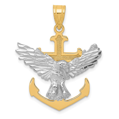14K gold cross pendant