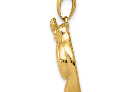 14K gold pendant, alternate view