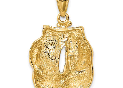 14K gold pendant, another view