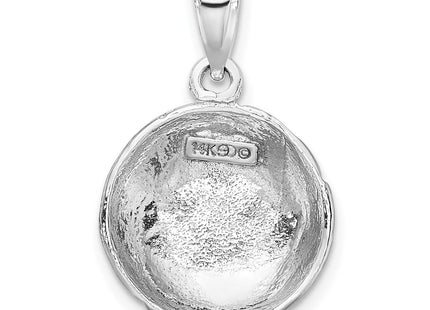 14k White Gold Pendants Style C2655W - Classique Jewelry Inc.