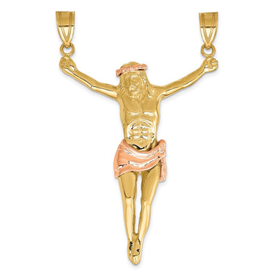 14K gold crucifix pendant