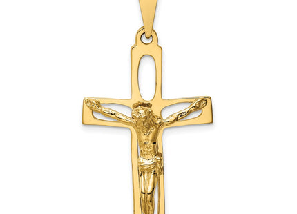 14K gold crucifix pendant