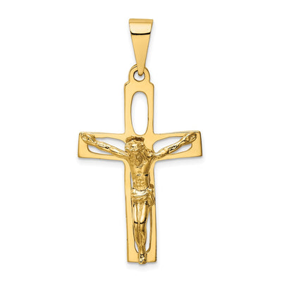14K gold crucifix pendant