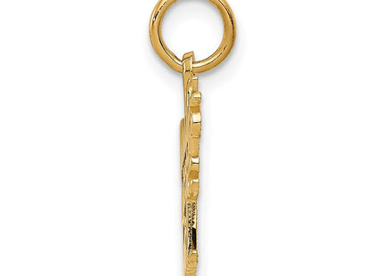 14K gold charm, alternate view