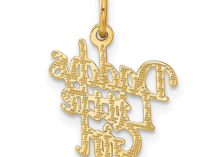14K gold charm, another view