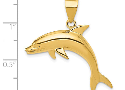 14k Dolphin Pendant (Style C28)