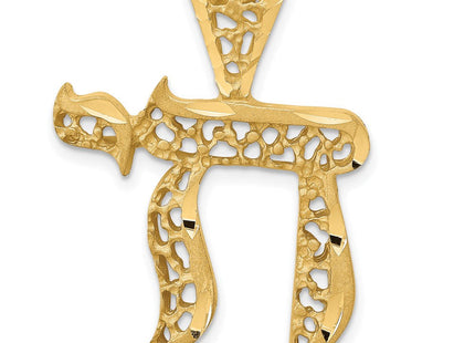 14k Filigree Chai Pendant (Style C2814)