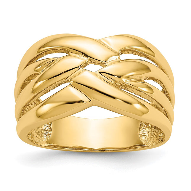 14k Yellow Gold Rings Style C2863 - Classique Jewelry Inc.