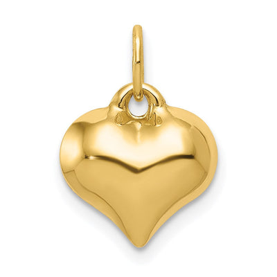 14K gold heart pendant