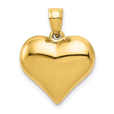 14K gold heart pendant