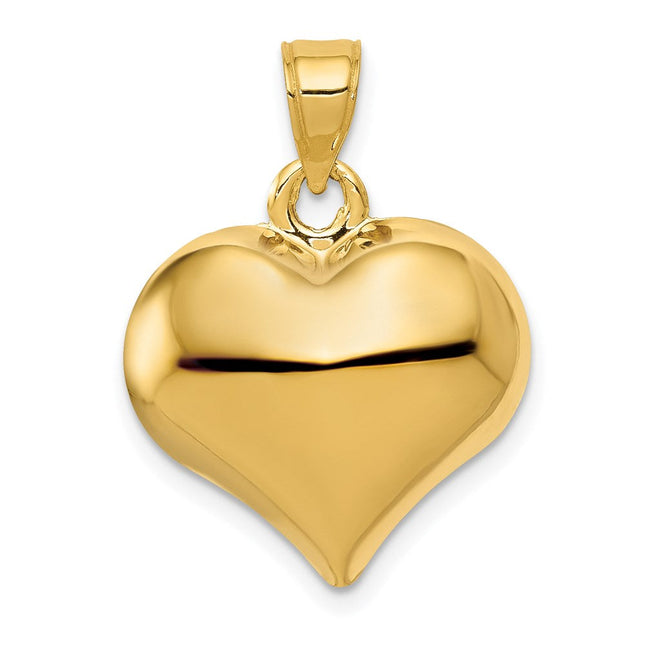 14K gold heart pendant