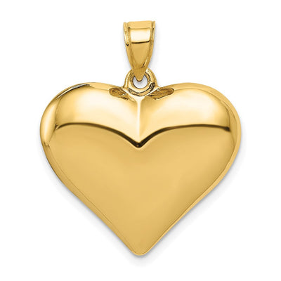 14K gold heart pendant