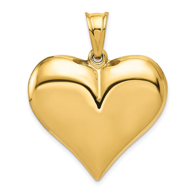 14K gold heart pendant