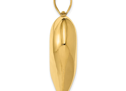 14K gold heart chain, alternate view