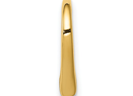 14K Polished Heart Chain Slide, 12 x 12.5mm