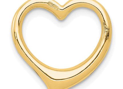 14K Polished Heart Chain Slide (Style C2918)