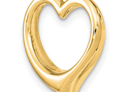 14K Polished Heart Chain Slide (Style C2918)