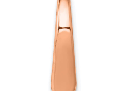 14K rose gold heart chain, alternate view