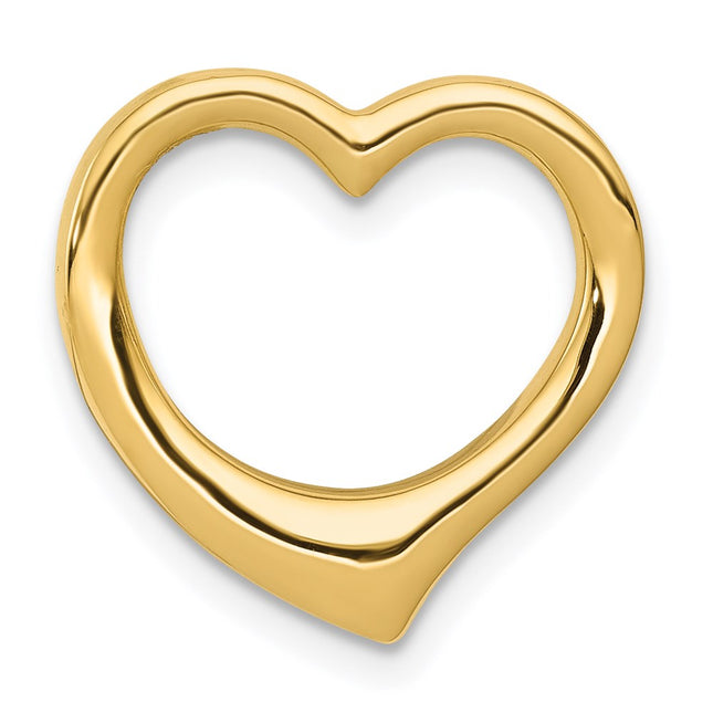 14K gold heart chain