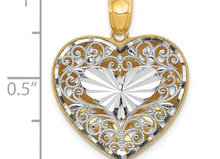 14k Two-tone Pendants Style C2927 - Classique Jewelry Inc.