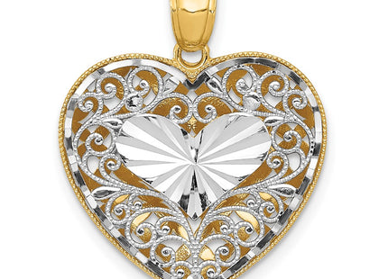14k Two-tone Pendants Style C2927 - Classique Jewelry Inc.
