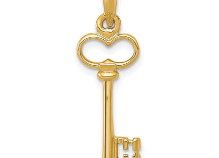 14K gold key charm