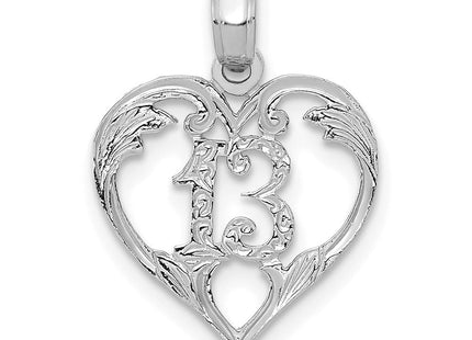 14K gold heart pendant