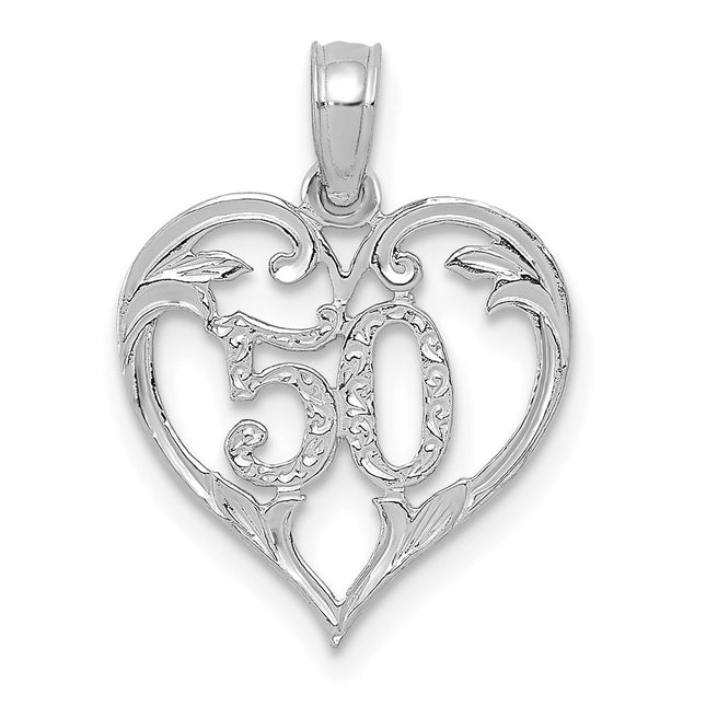 14k White Gold Pendants Style C2959W - Classique Jewelry Inc.