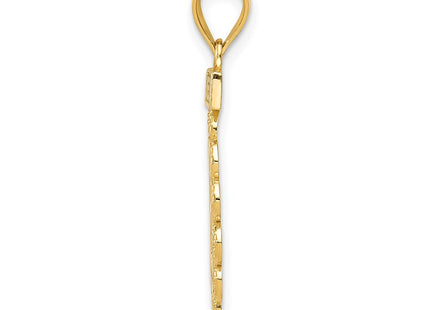 14k Yellow & Rhodium Pendants Style C2960 - Classique Jewelry Inc.