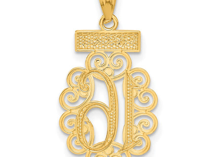 14k Yellow & Rhodium Pendants Style C2960 - Classique Jewelry Inc.