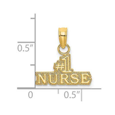 14K #1 Nurse Charm