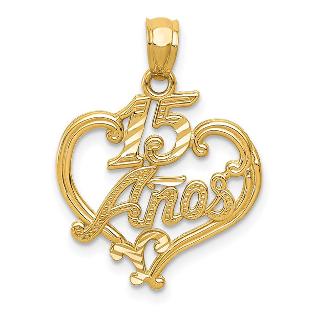14k Yellow Gold Pendants Style C2969 - Classique Jewelry Inc.