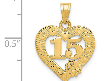 14k Yellow Gold Pendants Style C2971 - Classique Jewelry Inc.
