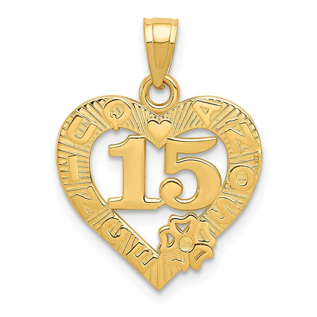 14k Yellow Gold Pendants Style C2971 - Classique Jewelry Inc.