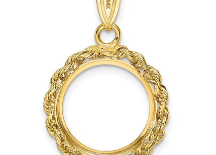 14K gold pendant, another view