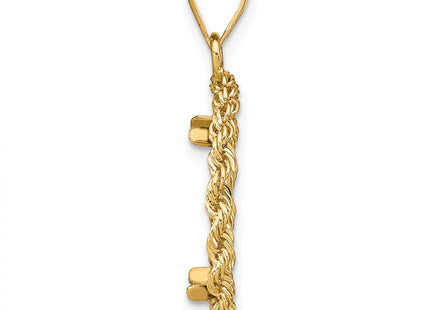14K gold pendant, alternate view