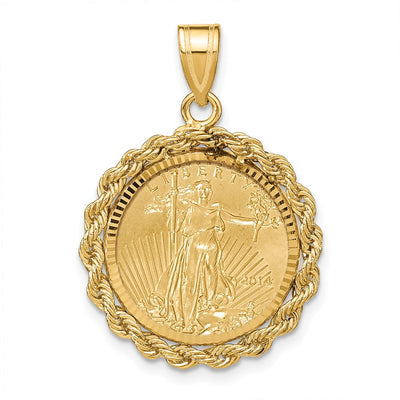 14K yellow gold pendant