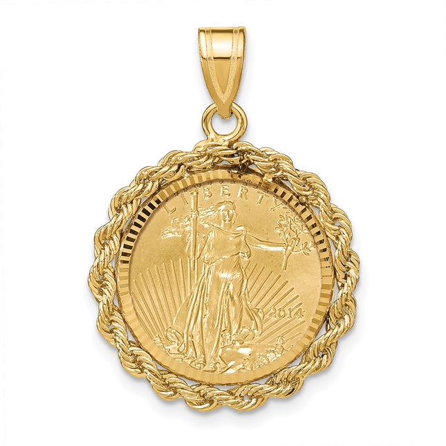 14k Yellow Gold Pendants Style C3012D - Classique Jewelry Inc.
