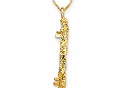 14K gold pendant, alternate view