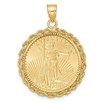 14K yellow gold pendant